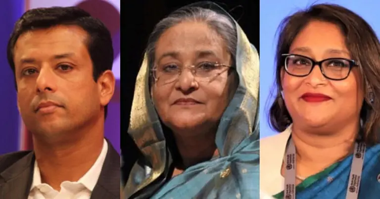 সজীব ওয়াজেদ জয়, শেখ হাসিনা, সায়মা ওয়াজেদ পুতুল